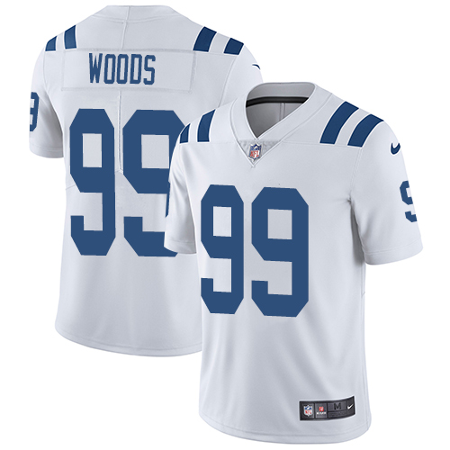 Indianapolis Colts #99 Limited Al Woods White Nike NFL Road Youth Vapor Untouchable jerseys->women nfl jersey->Women Jersey